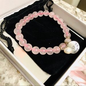 Authentic Rose Quartz Bonding Bracelet